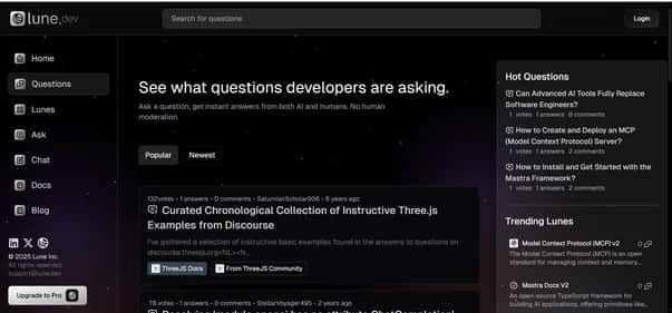 Lune.dev - Tool preview