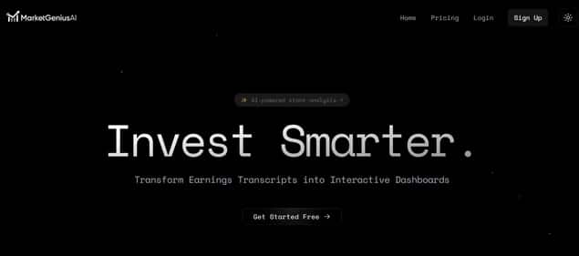 Market-Genius.ai - Tool preview