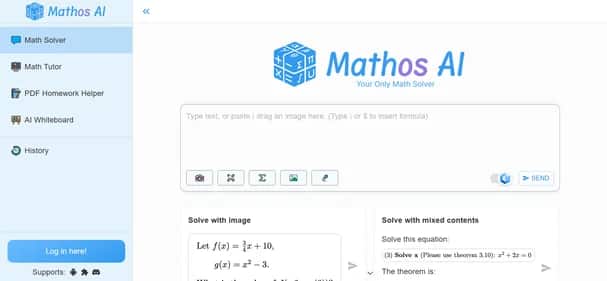 Mathos AI - Tool preview
