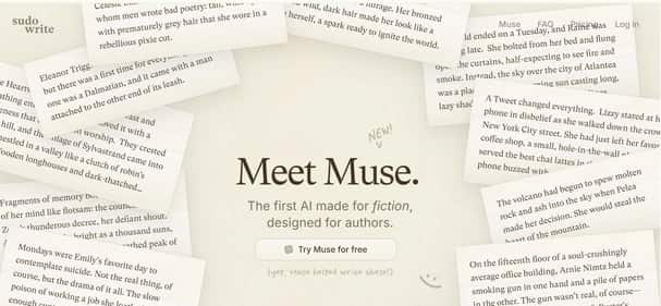 Sudowrite Muse - Tool preview