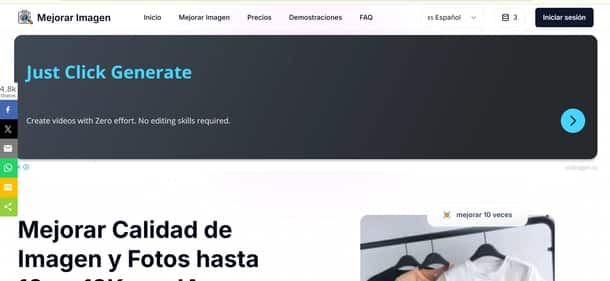 Mejorar Imagen - Tool preview