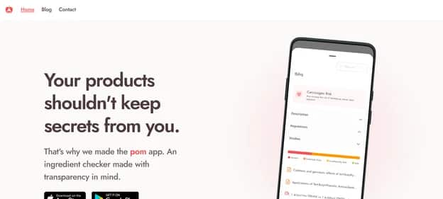 Pom Ingredient Checker - Tool preview