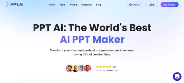 PPT AI - Tool preview