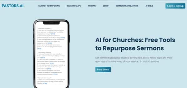 Pastors.ai - Tool preview