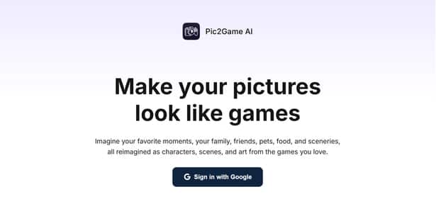 Pic2Game - Tool preview