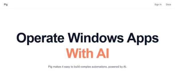 Pig Automate - Tool preview