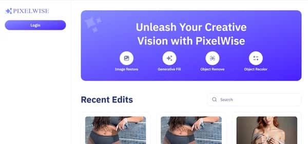 Pixel Wise App - Tool preview