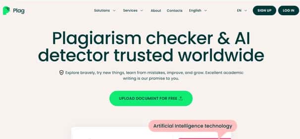Plag Ai - Tool preview