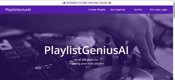 Playlist Genius AI - Tool preview