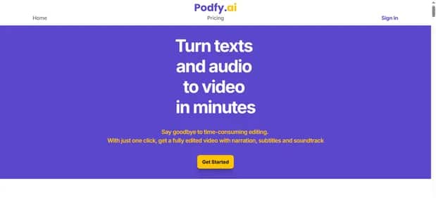 Podfy.ai - Tool preview