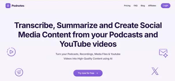 Podnotes - Tool preview