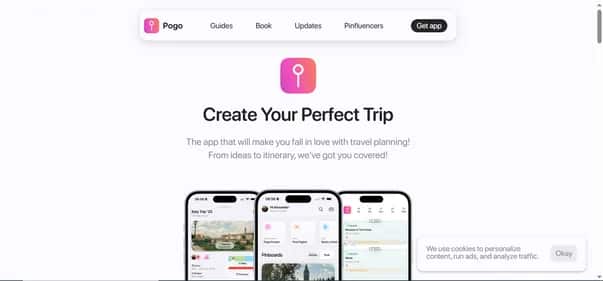 Pogo Travel Planning App - Tool preview