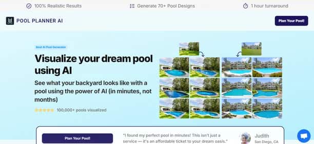 Pool Planner AI - Tool preview