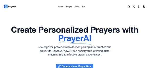PrayerAI - Tool preview