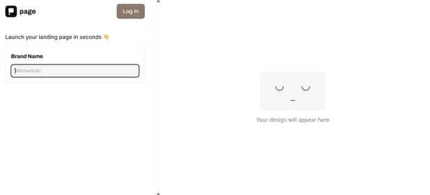 Momentum Page - Tool preview