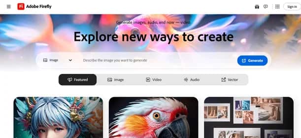 Adobe Firefly - Tool preview