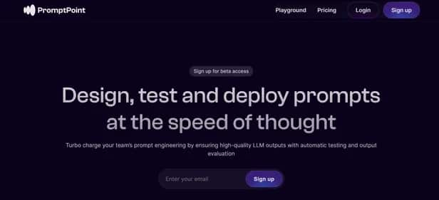 PromptPoint - Tool preview