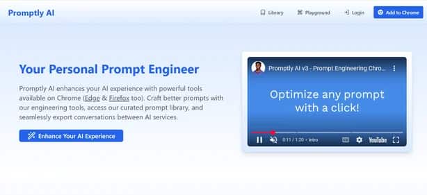 Promptly AI - Tool preview