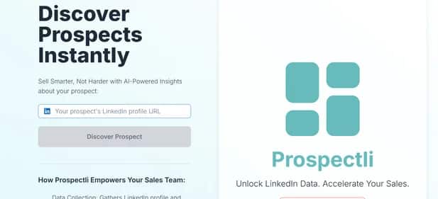 Prospectli - Tool preview