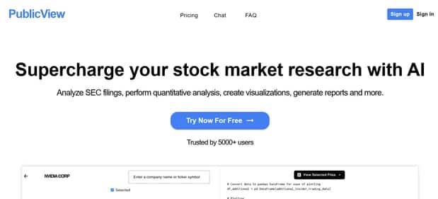 Publicview - Tool preview