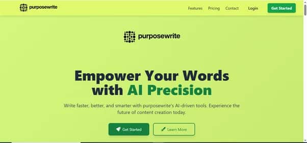 purposewrite - Tool preview