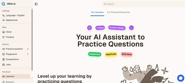 QSet.io - Tool preview