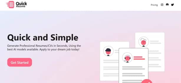 Quick Resume - Tool preview