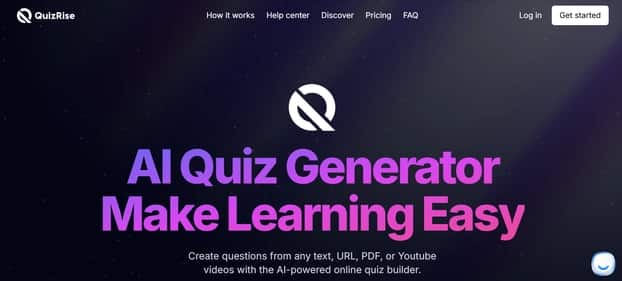QuizRise - Tool preview