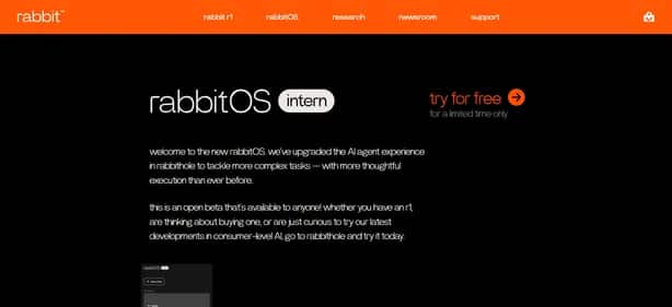 rabbit r1 - Tool preview