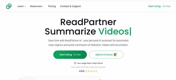 ReadPartner - Tool preview