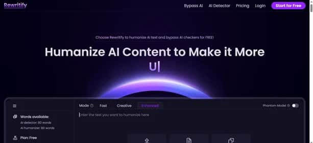 Rewritify - Tool preview