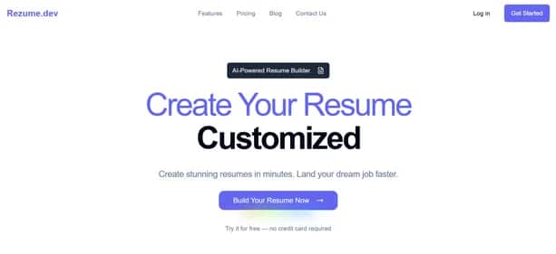 Rezume - Tool preview