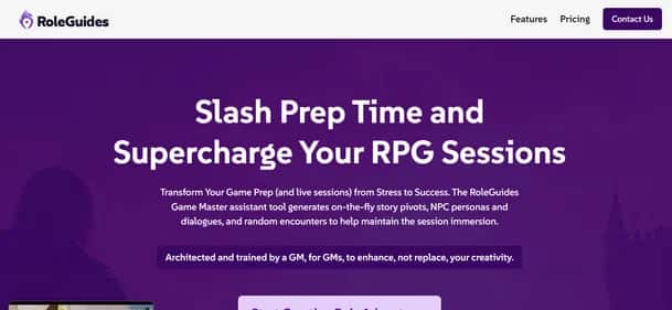 RoleGuides - Tool preview