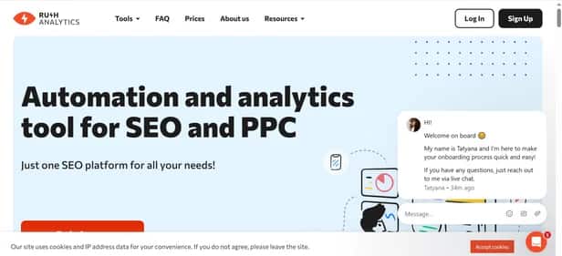 Rush Analytics - Tool preview