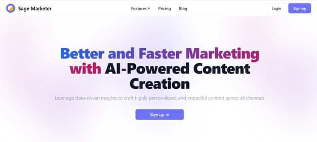 Sage Marketer Data - Tool preview