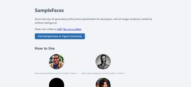 SampleFaces.com - Tool preview