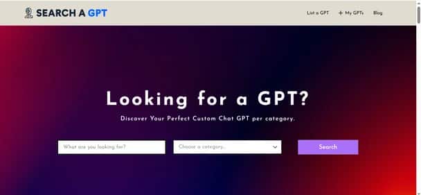 SearchAGPT - Tool preview