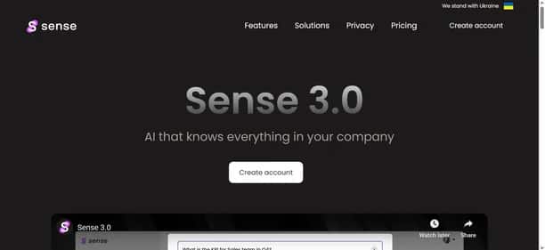 Sense - Tool preview