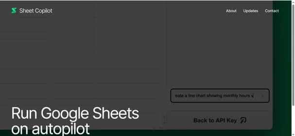 SheetCopilot - Tool preview