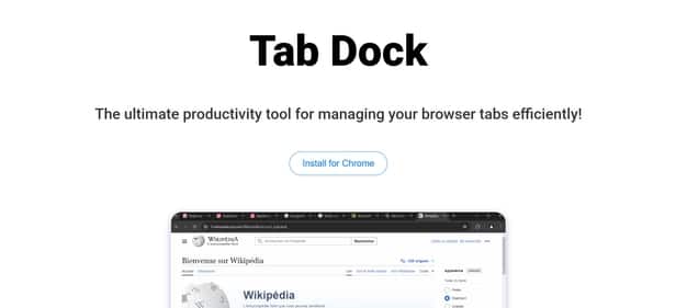 Tab Dock - Tool preview