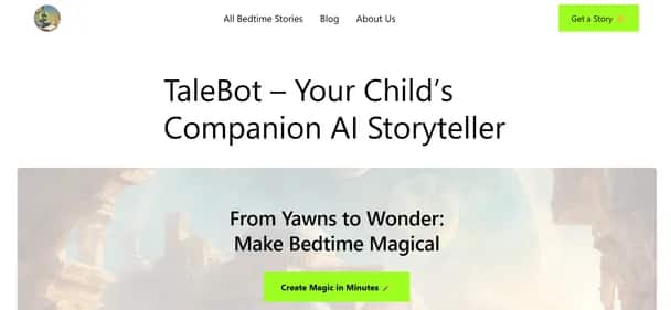 TaleBot AI - Tool preview