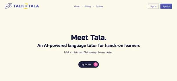 Talk to Tala - Tool preview
