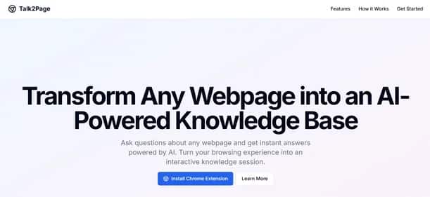 Talk2Page - Tool preview