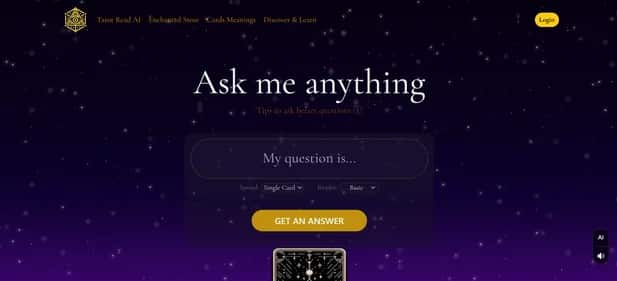 Tarot Read AI - Tool preview
