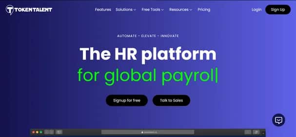 Token Talent HR - Tool preview