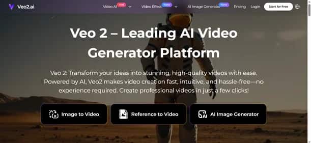 Veo 2 Ai - Tool preview