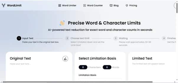 WordLimit - Tool preview