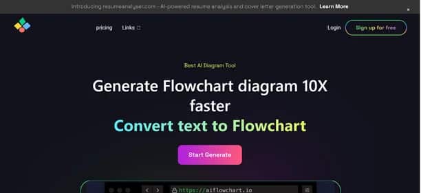 AI Flowchart - Tool preview