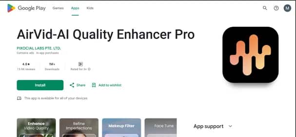 AirVid-AI Quality Enhancer Pro - Tool preview