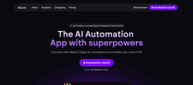 Alice - Tool preview